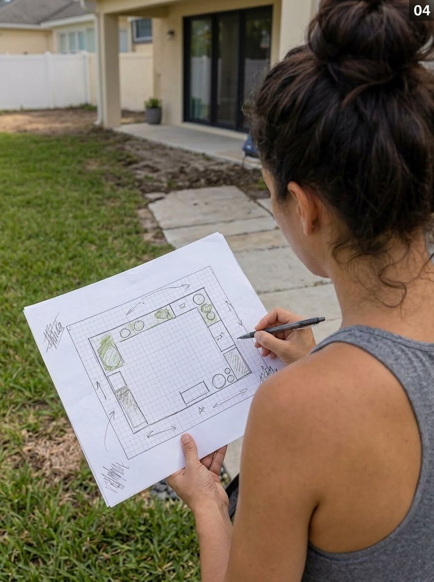 Home gardener caring for plants
