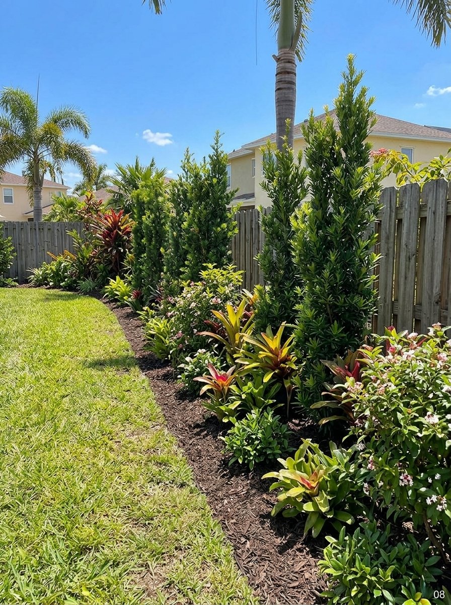 Practical backyard garden with useful planting areas