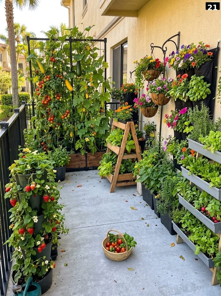 Green home garden with plants