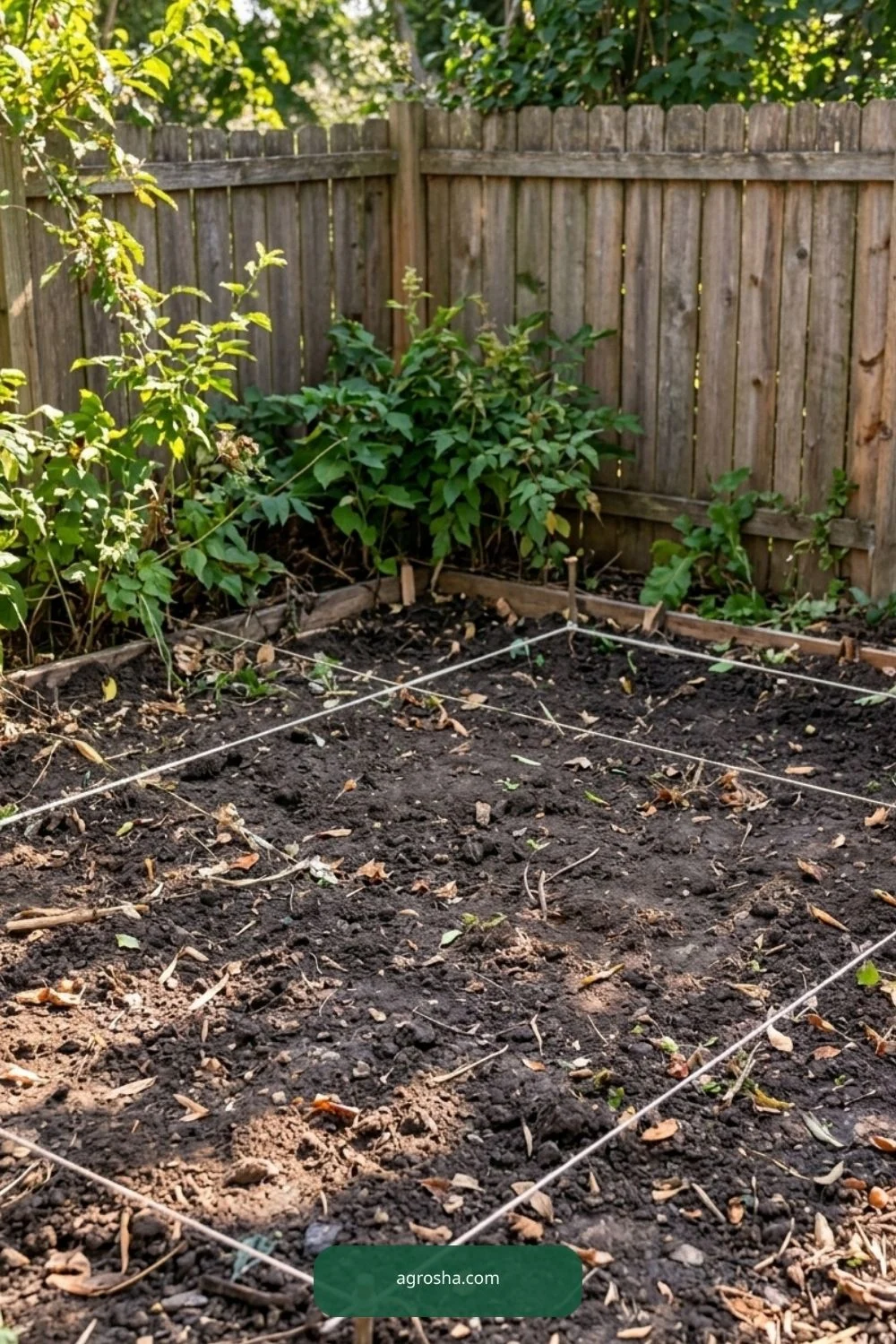 Choose the site and working footprint for DIY pallet compost bin