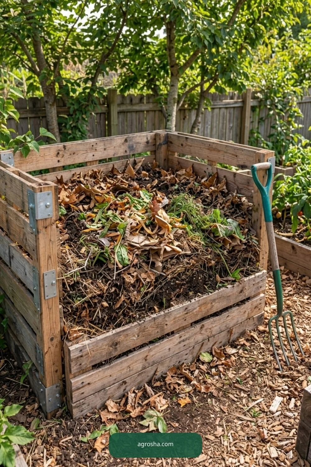 Compost pile volume for DIY pallet compost bin