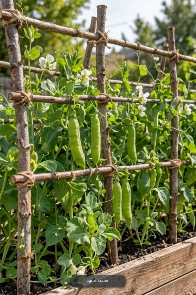 DIY Pea Trellis From Branches: A Simple Rustic Garden Support