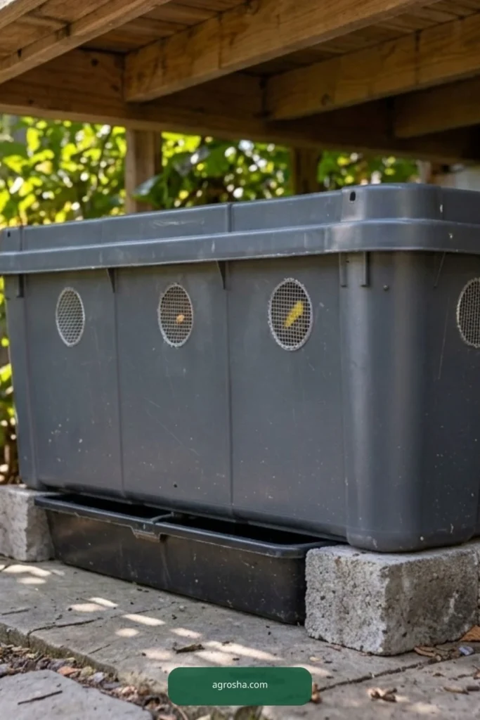 DIY Worm Composting Station Outdoors: Shade, Bedding and Bin Setup
