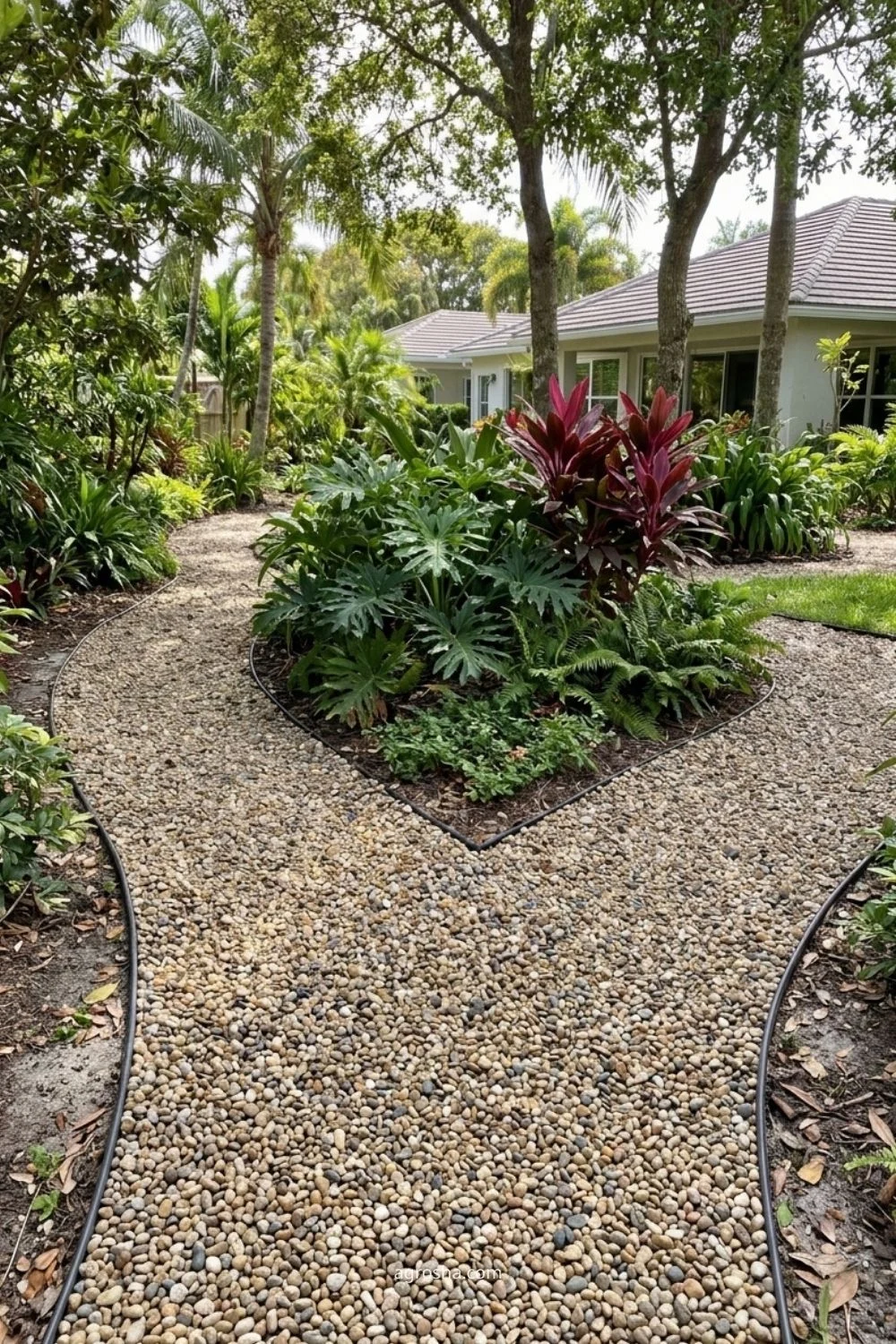 Florida gravel path showing keep one gravel type across connected routes